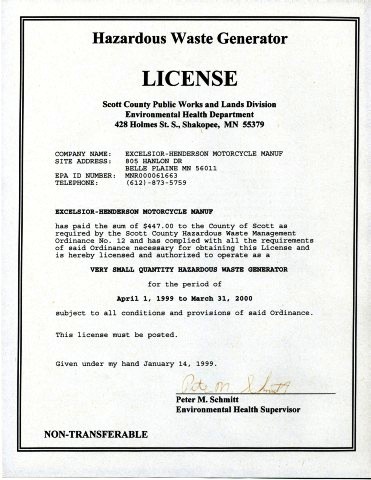 EH Hazardous Waste License001
